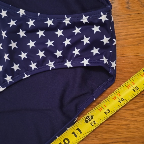 OASIS BRAND WOMEN'S PLUS SIZE BLUE & WHITE STARS SWIM SUIT BOTTOM SIZE 3X - Picture 11 of 14
